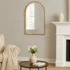 Accent Mirror | 39" | Arched Top | Metal Frame | Gold
