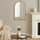 Accent Mirror | 39" | Arched Top | Metal Frame | Gold