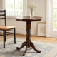 Pub Table | Round Wood | Turned Pedestal Base | Brown