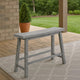 Bench | Saddle Design | Wood | Grain Details | Gray