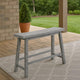 Bench | Saddle Design | Wood | Grain Details | Gray