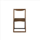 Curved Trim Panel Back Foldable Chair Set of 2 Brown By Casagear Home BM239751