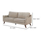 Fabric Upholstered Sofa with Tapered Angled Legs Beige By Casagear Home BM239790