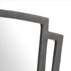 Tapered Fabric Frame Mirror with Mounting Hardware Dark Gray BM239798