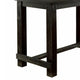 72 Inches Rectangular Dining Table with Block Legs Antique Black BM239812