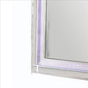 50 Inch Contemporary Textured Mirror with LED Silver BM240029