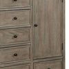 4 Drawer Transitional Wooden Chest with Grain Details Gray BM240047