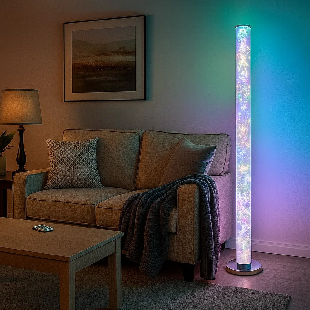 Floor Lamp | LED | Wireless Remote Control | Silver