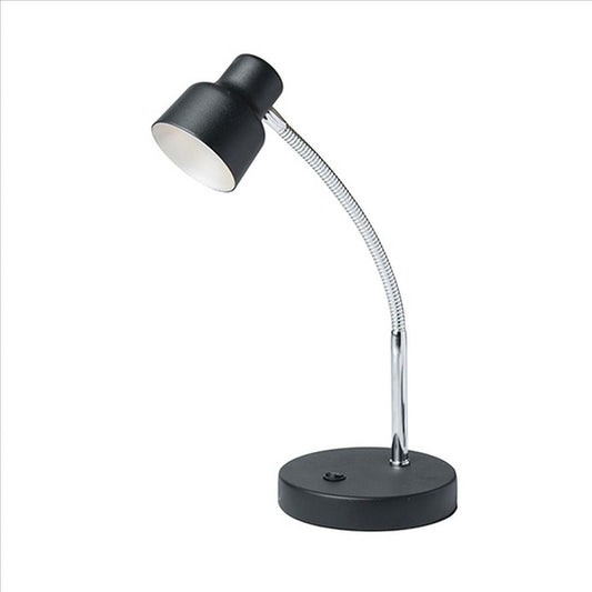 Table Lamp | Adjustable Gooseneck | Shade | Black
