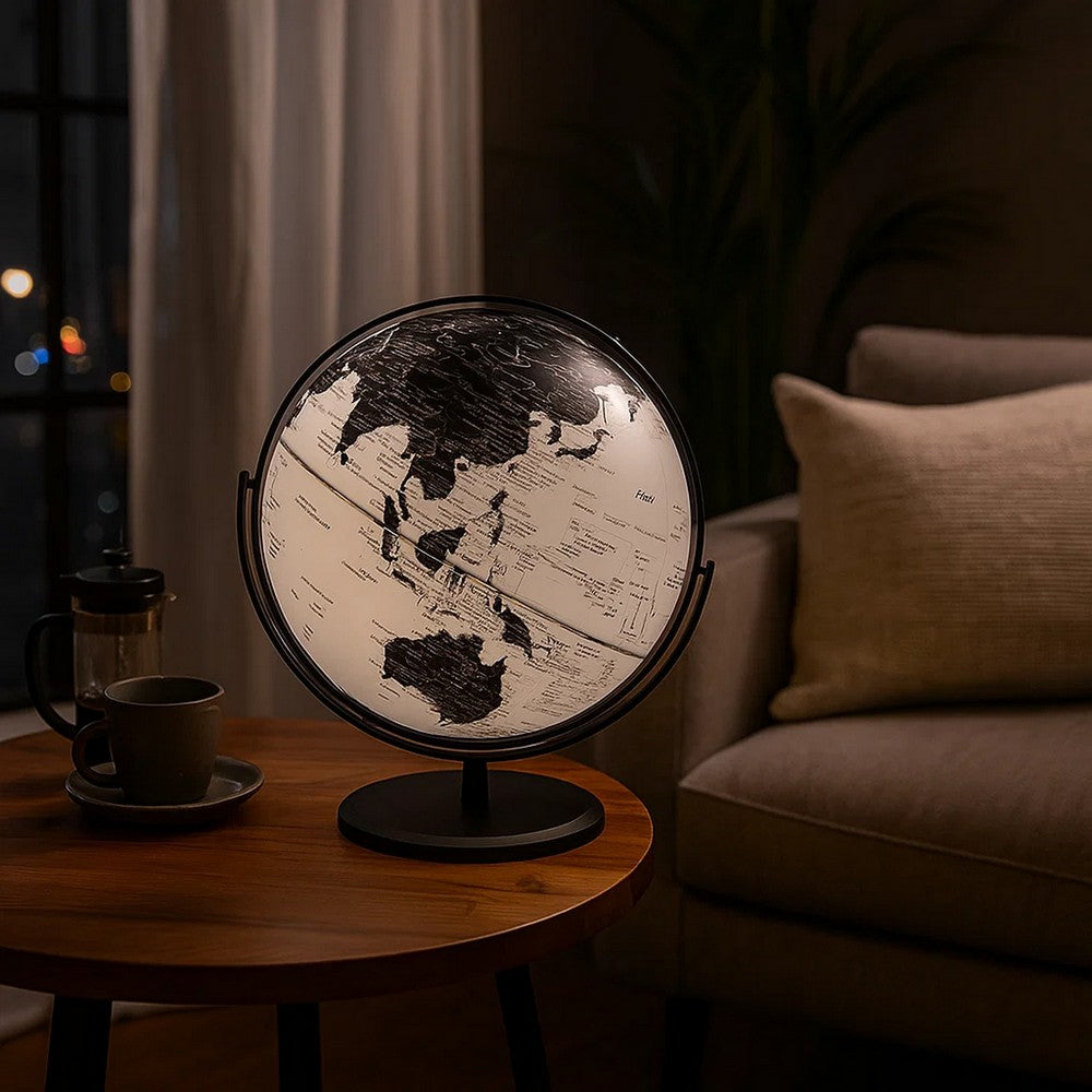 Accent Decor | LED Globe | Black & Gray