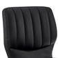 21 Inch Metal and Leatherette Swivel Bar Stool Black By Casagear Home BM240739