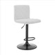 Barstool | 20" Swivel | Metal & Faux Leather | Black & White