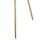 Metal Tripod Legs Floor Lamp with Rotary Switch Gold By Casagear Home BM240894