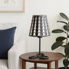 Table Lamp | Plastic Shade | Open Clover Base | Black