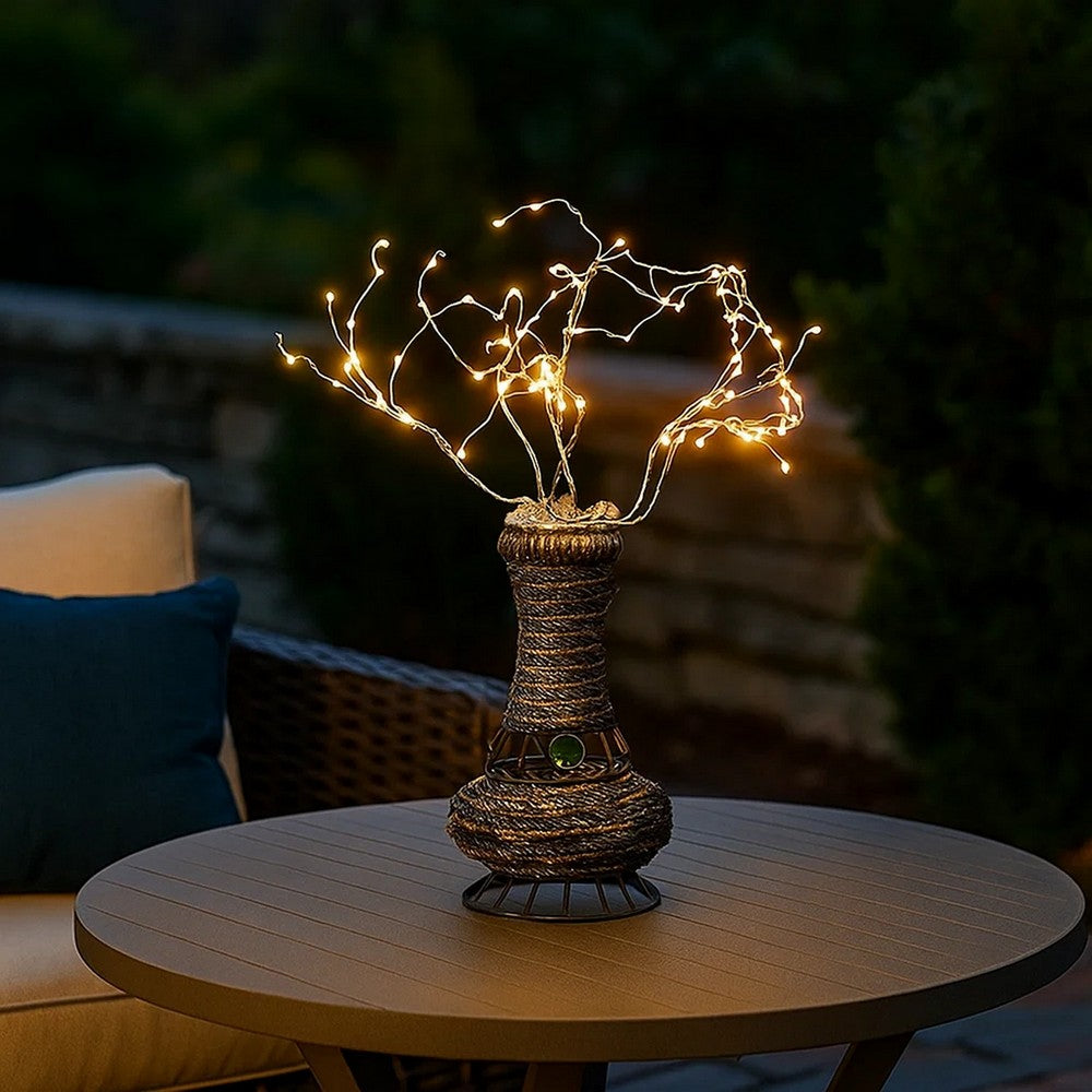 Table Lamp | Tree Design | Aluminum Wire | LED Lights | White