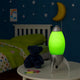 Kid Table Lamp | Rocket Design | Green