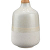 Table Lamp with Ceramic Bottle Shape Body, Cream By Casagear Home
