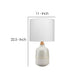 Table Lamp with Ceramic Bottle Shape Body, Cream By Casagear Home