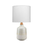 Table Lamp with Ceramic Bottle Shape Body, Cream By Casagear Home