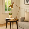 Table Lamp | Adjustable Tubular Metal Frame | Brass
