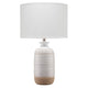 Table Lamp | Brushed Ceramic Body | Fabric Shade | Cream