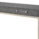 Console Table with Two Drawers and Metal Base Gray BM241136