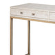 Console Table | 2 Drawers | Metal Base | White