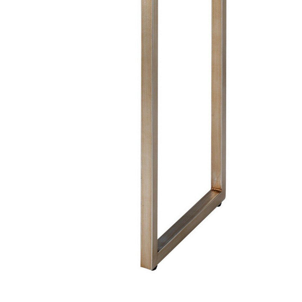 Console Table | 2 Drawers | Metal Base | White