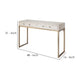 Console Table | 2 Drawers | Metal Base | White