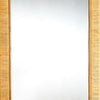 Mirror with Rectangular Woven Rattan Frame, Brown and Silver By Casagear Home