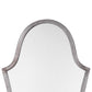 Mirror with Arched Design and Metal Frame, Antique Silver By Casagear Home