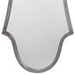 Mirror with Arched Design and Metal Frame, Antique Silver By Casagear Home