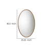 Mirror with Oval Encasing and Seagrass Braiding Brown By Casagear Home BM241182