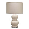 Table Lamp | Stacked Bellied Ceramic Base | Cream