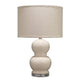 Table Lamp | Stacked Bellied Ceramic Base | Cream