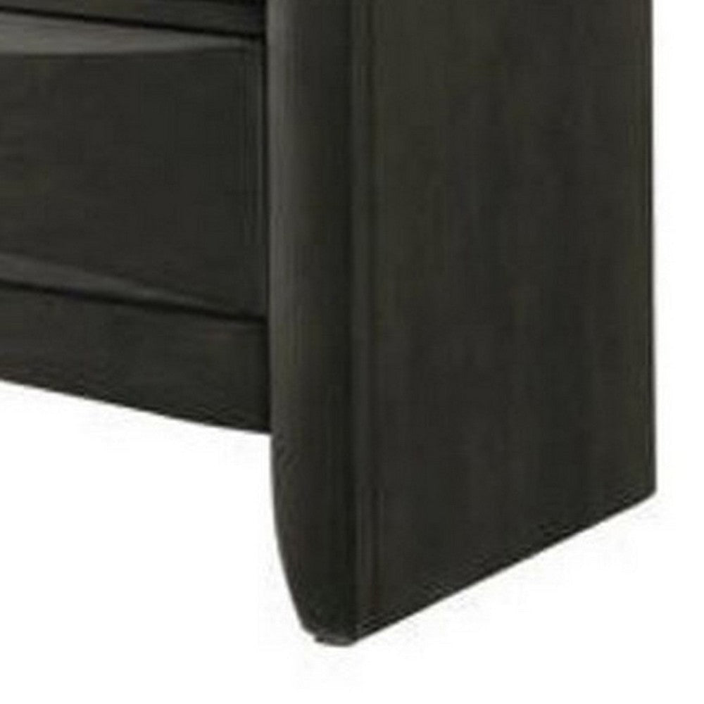 Dresser with Beveled Front 8 Storage Drawers Gray By Casagear Home BM241245