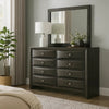 Noah Dresser | 8 Drawer | Beveled Front | Gray