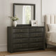 Noah Dresser | 8 Drawer | Beveled Front | Gray
