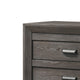 Chest with 5 Storage Drawers and Metal Pulls Taupe Brown BM241261