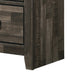 Nightstand with 2 Drawers and Butcher Block Design Brown By Casagear Home BM241274