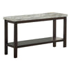 Marlo Sofa Table | Textured Marble Top | 48" | Brown