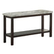 Marlo Sofa Table | Textured Marble Top | 48" | Brown