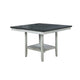 Thorne Counter Height Table | Open Shelf | White | Gray