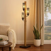 Lennox Floor Lamp | 3 Mesh Shades | 65" | Brown | Black