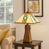 Nova Table Lamp | Tiffany Shade | Geometric Design | Multicolor