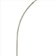 Floor Lamp with Arched Extendable Neck and Marble Base Silver BM241810