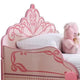 Twin Bed with MDF Scalloped and Scroll Motif Design Pink BM241842