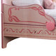 Twin Bed with MDF Scalloped and Scroll Motif Design Pink BM241842