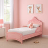 Twin Bed with MDF Scalloped and Scroll Motif Design, Pink
