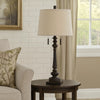 Keller Table Lamp | Tubular Resin Support | 14" | Dark Bronze